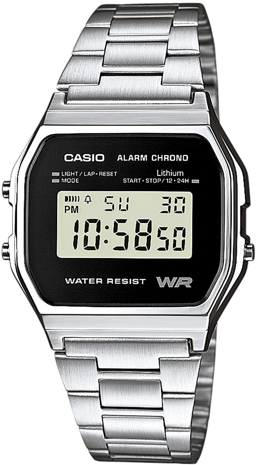 Casio Collection Retro A158WEA-1EF Montre digitale pour hommes Avec Éclairage