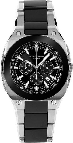 Jacques Lemans Dublin 1-1523A Herrenchronograph Mit Keramikelementen Jacques Lemans Dublin 1-1523A Herrenchronograph Mit Keramikelementen