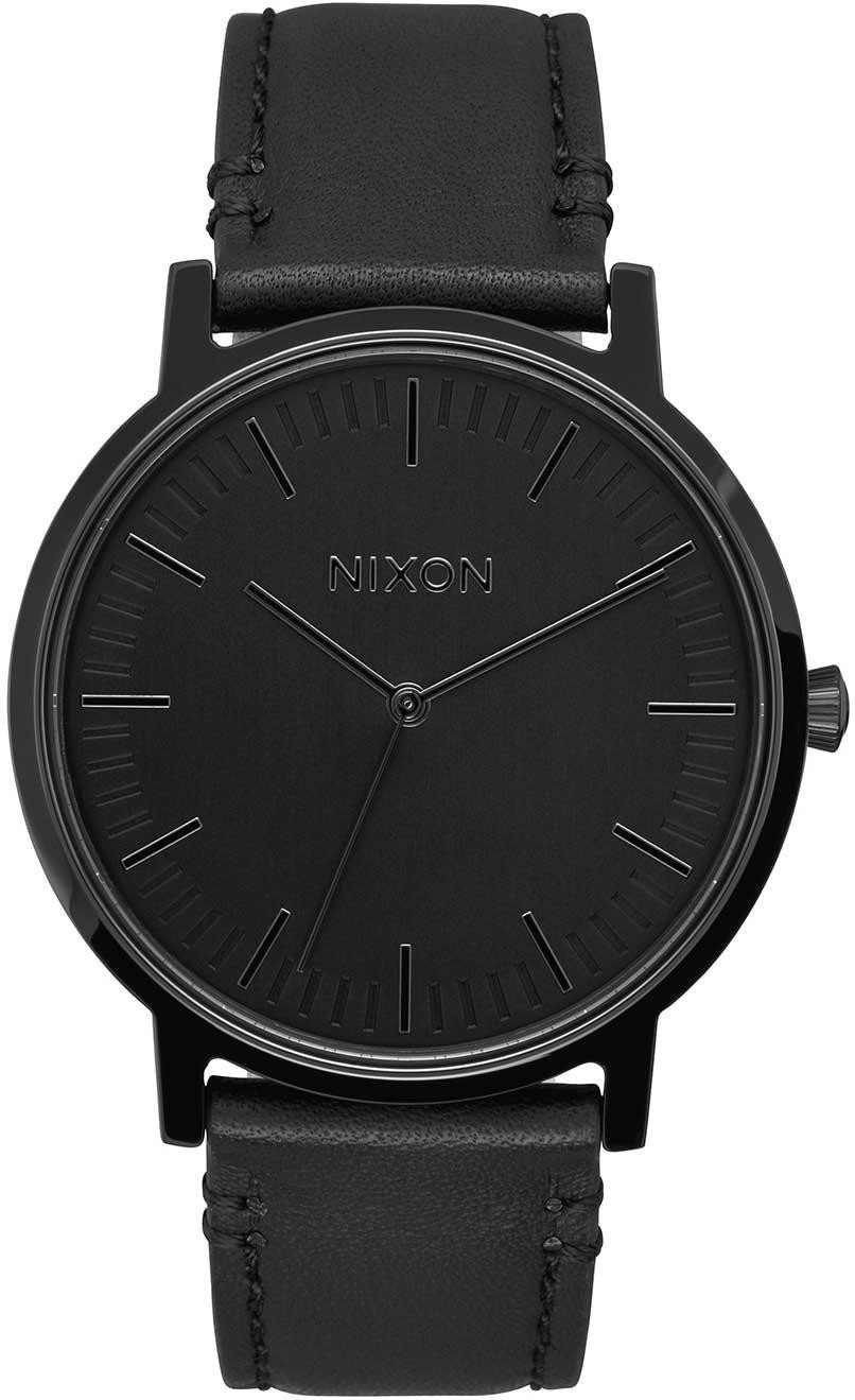 Nixon Porter Leather A1058-001 Reloj de Pulsera para hombres Momento Estelar de Diseño