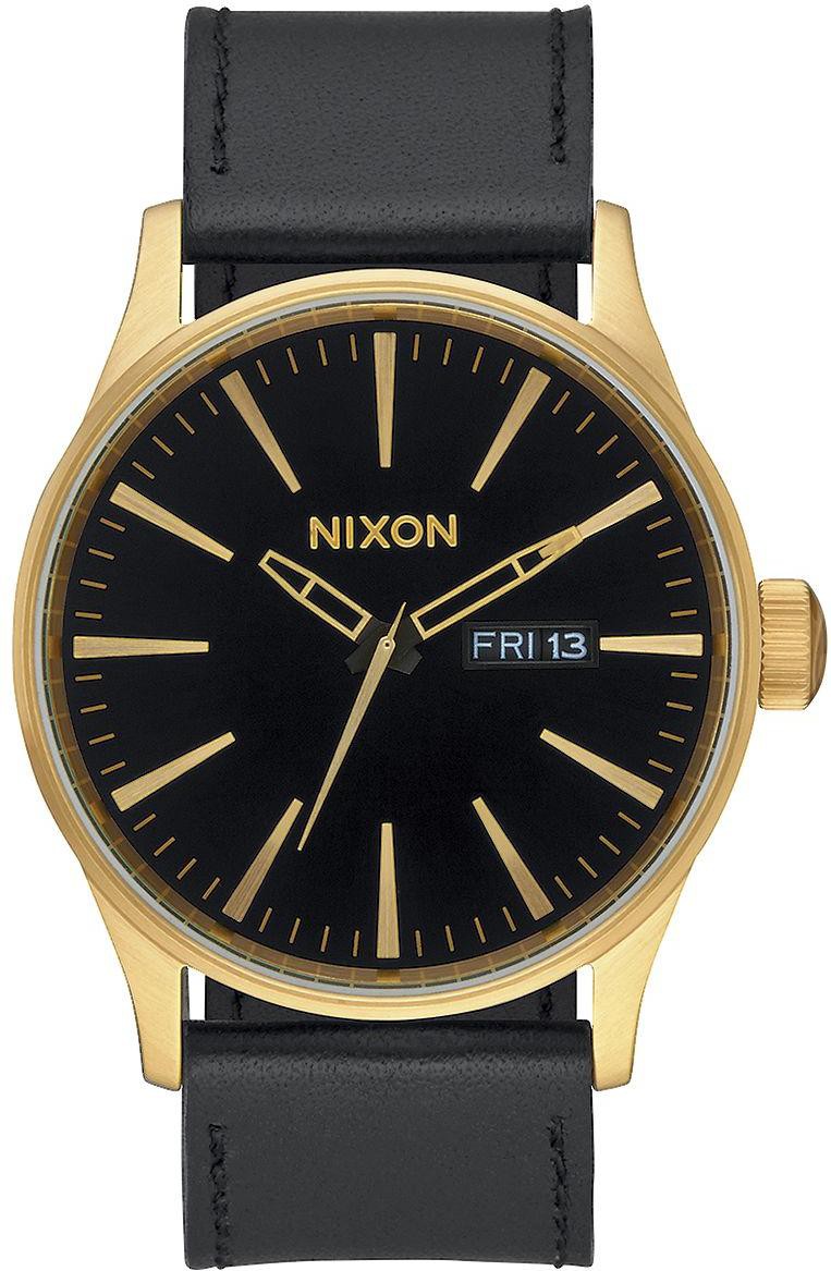 Nixon Sentry Leather A105-513 Reloj de Pulsera para hombres Momento Estelar de Diseño