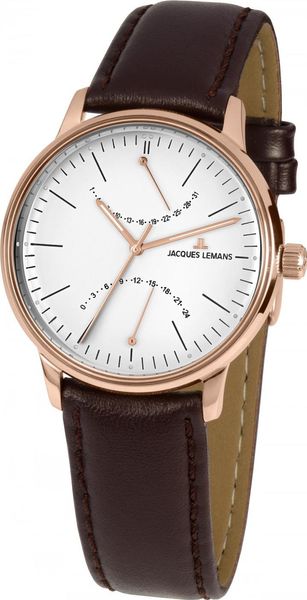 Jacques Lemans Nostalgie N-218D Reloj de Pulsera para hombres Clásico & sencillo Jacques Lemans Nostalgie N-218D Reloj de Pulsera para hombres Clásico & sencillo