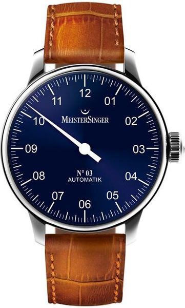 MeisterSinger No 03 AM908 Automatisch horloge met één wijzer Tijdloos design MeisterSinger No 03 AM908 Automatisch horloge met één wijzer Tijdloos design