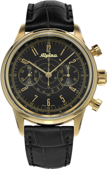 Alpina Geneve Alpina 130 Heritage Pilot Chronograph AL-860B4H5 Sportliche Herrenuhr Alpina Rotor