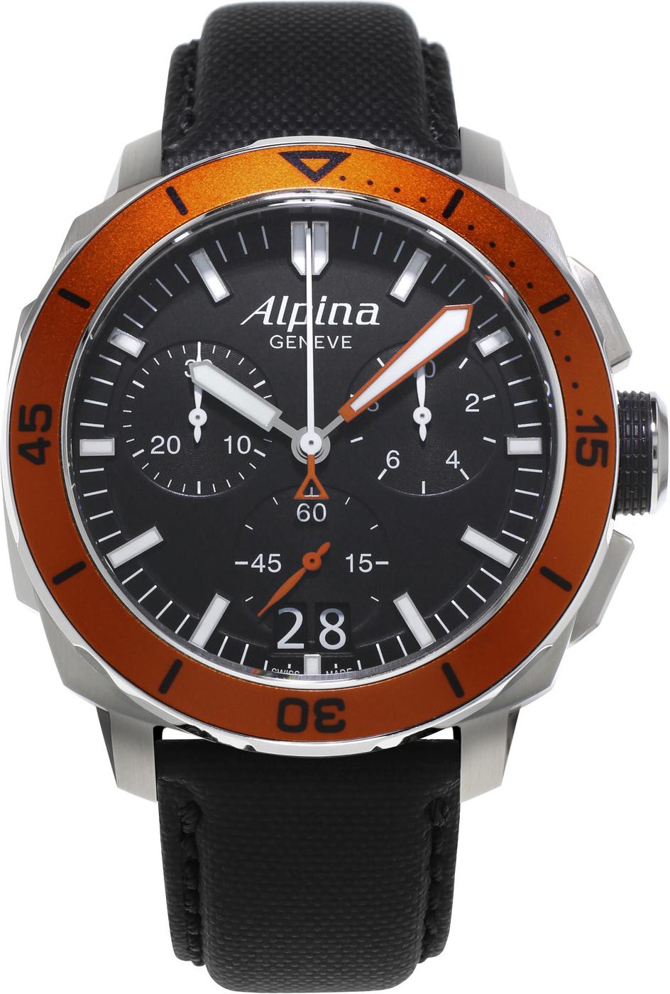 Alpina Geneve Diver 300 AL-372LBO4V6 Cronografo uomo Cassa solida