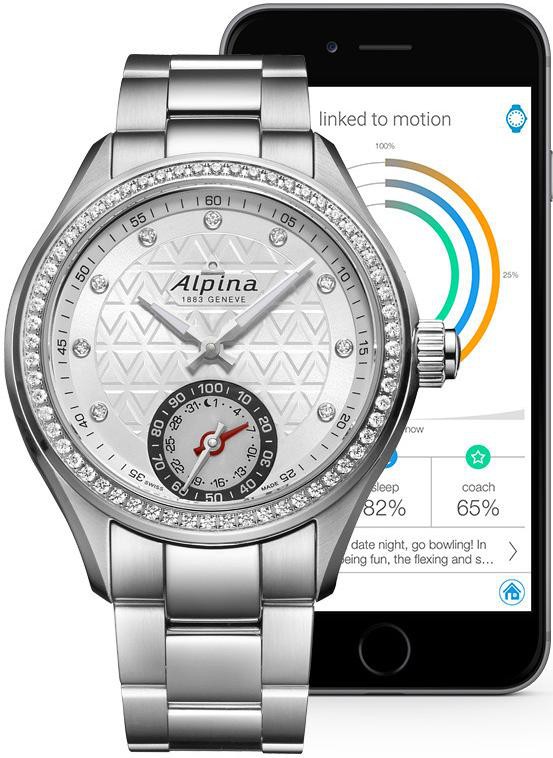 Alpina Geneve Horological Smartwatch AL-285STD3CD6B Wristwatch for women smart watch