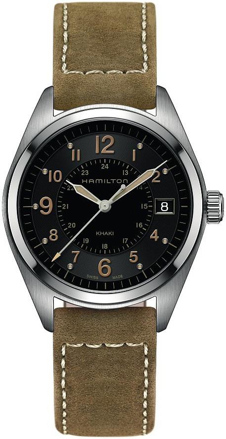 Hamilton Khaki Field H68551833 Herrenarmbanduhr Sehr gut ablesbar