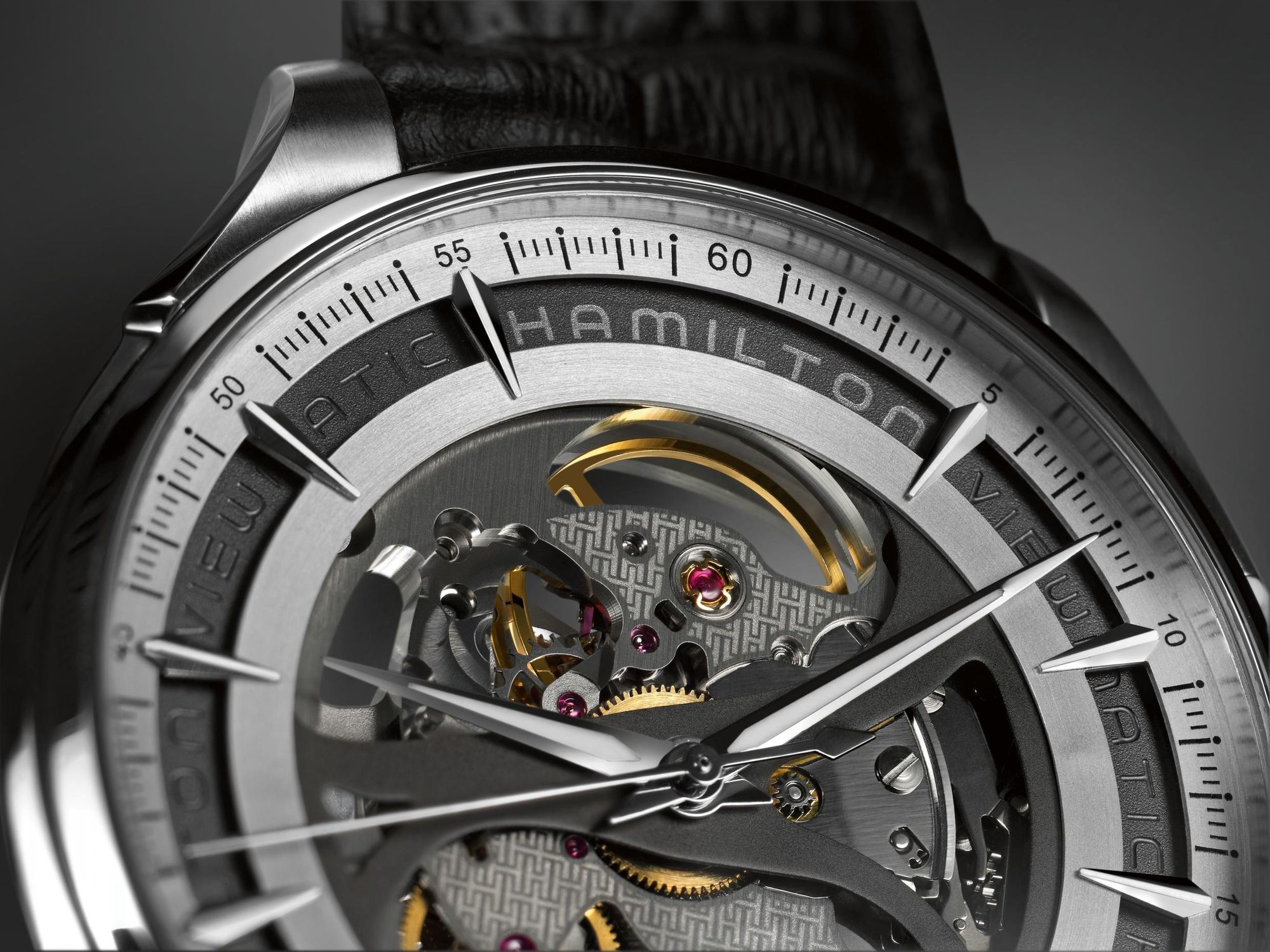 Hamilton Jazzmaster Viewmatic Skeleton Gent H42555751 Reloj Automático para hombres Esfera Esqueleto Hamilton Jazzmaster Viewmatic Skeleton Gent H42555751 Reloj Automático para hombres Esfera Esqueleto