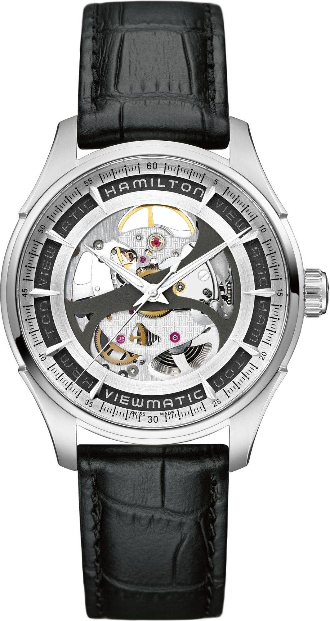 Hamilton Jazzmaster Viewmatic Skeleton Gent H42555751 Reloj Automático para hombres Esfera Esqueleto Hamilton Jazzmaster Viewmatic Skeleton Gent H42555751 Reloj Automático para hombres Esfera Esqueleto