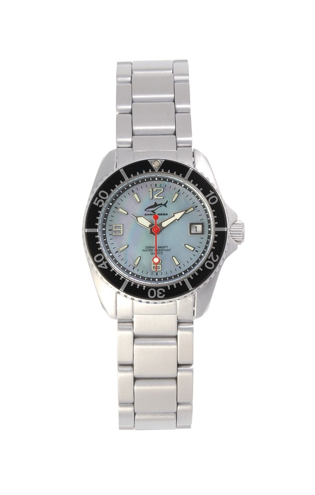 Chris Benz One Lady CBL-H-SW-MB Elegante Damenuhr Taucheruhr