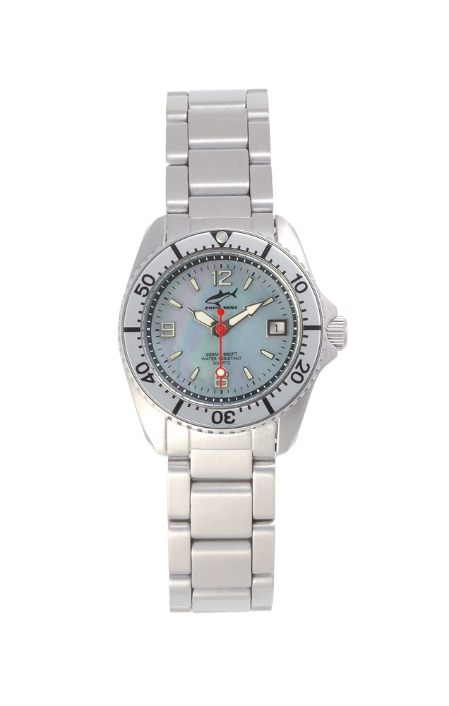 Chris Benz One Lady CBL-H-SI-MB Elegante Damenuhr Taucheruhr