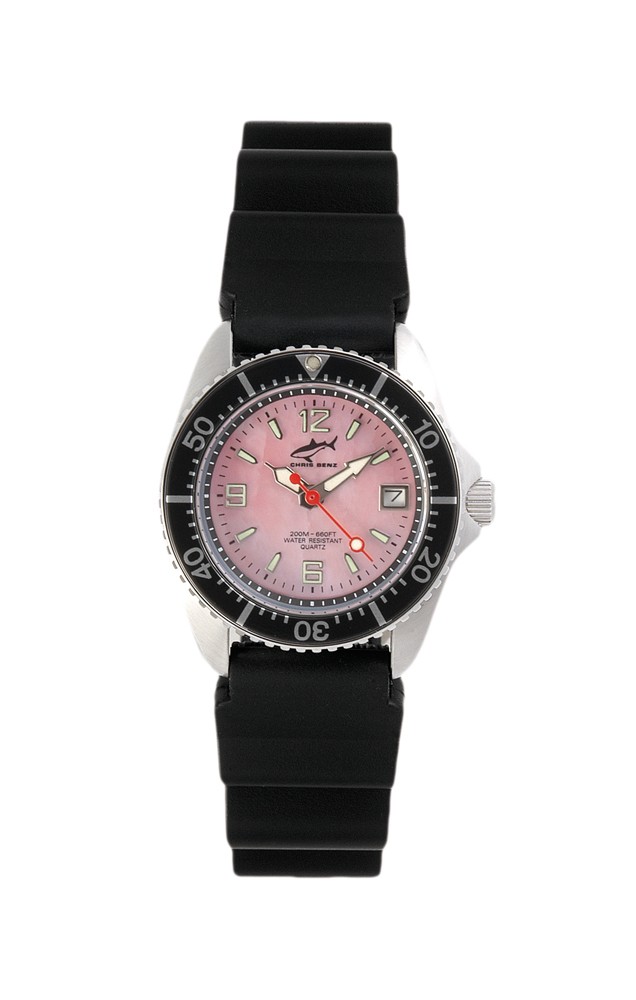 Chris Benz One Lady CBL-R-SW-KB Elegante Damenuhr Taucheruhr
