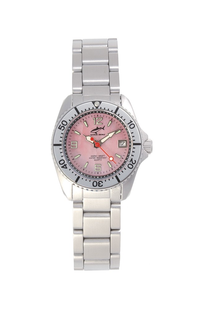 Chris Benz One Lady CBL-R-SI-MB Elegante Damenuhr Taucheruhr