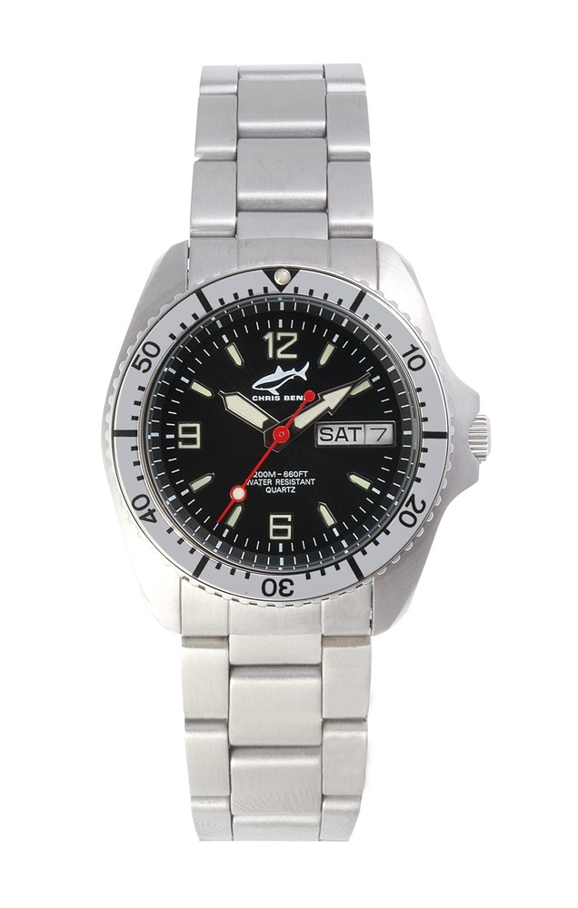 Chris Benz One Medium CBM-S-SI-MB Unisexuhr Taucheruhr