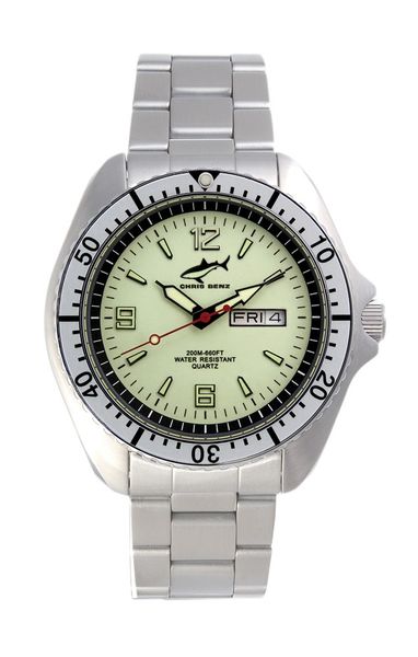 Chris Benz One Man CBO-N-SI-MB Reloj elegante para hombres Reloj de Buceo