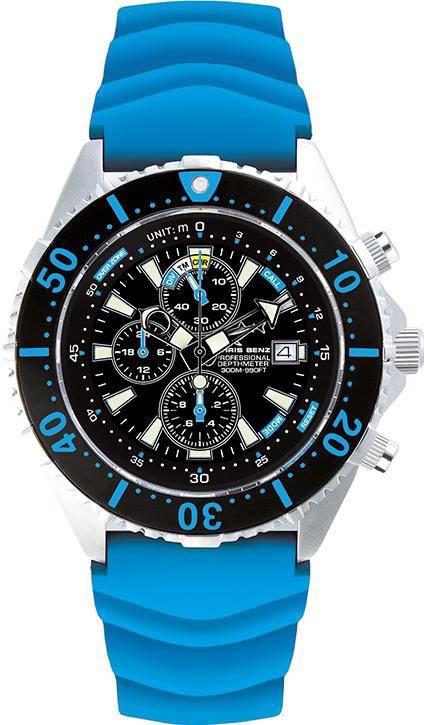 Chris Benz Depthmeter Chronograph 300m CB-C300-B-KBB Herrenchronograph Tiefenmesser