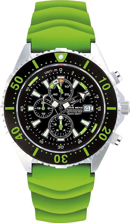 Chris Benz Depthmeter Chronograph 300m CB-C300-G-KBG Herrenchronograph Tiefenmesser