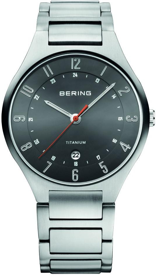 Bering Titanium Collection 11739-772 Reloj de Pulsera para hombres Carcasa de Titanio