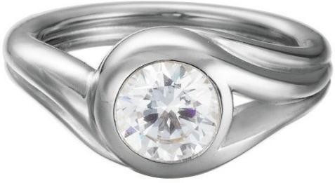 Esprit Jewel Glamour Solitaire ESRG92036A Anello donna Argento Sterling rodanizato