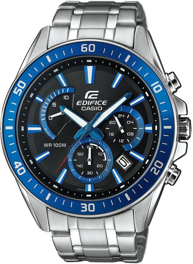 Casio Edifice Chrono EFR-552D-1A2VUEF Herrenchronograph Beleuchtetes Ziffernblatt