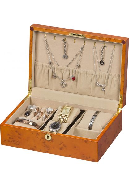 Auer Accessories Anios 6110DB Jewellery Box Dark Burlwood Auer Accessories Anios 6110DB Jewellery Box Dark Burlwood