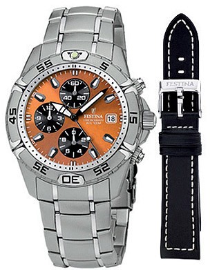 Festina Sport F16169/8 Reloj para hombres Pulsera de cuero adicional