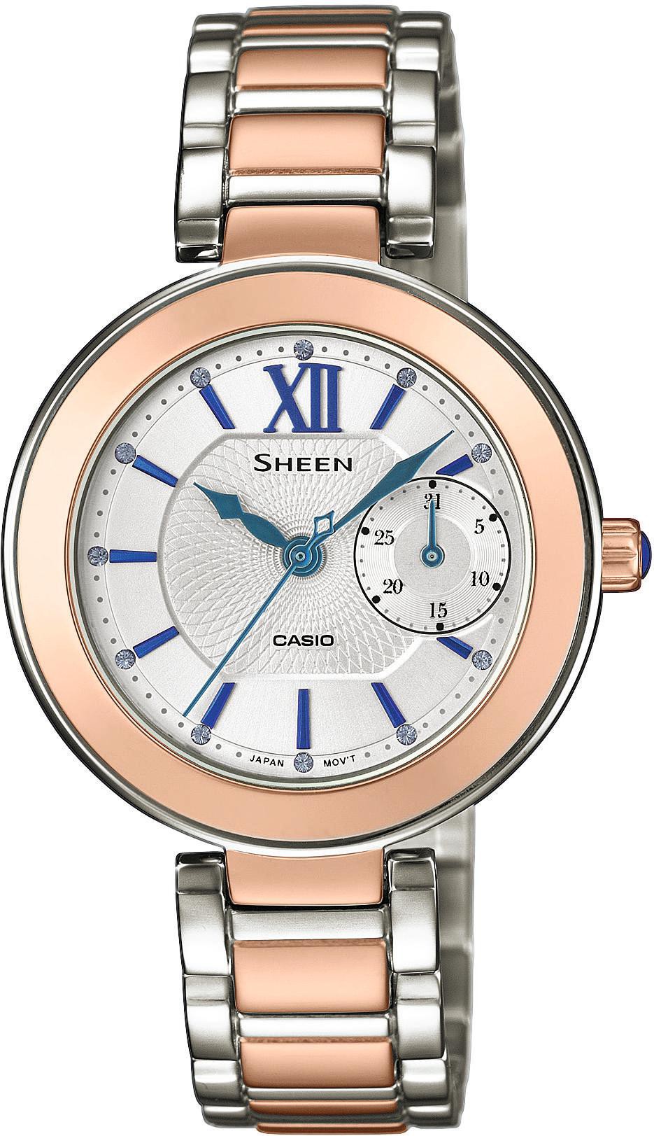 Casio Sheen Classic SHE-3050SG-7AUER Damenarmbanduhr Design Highlight