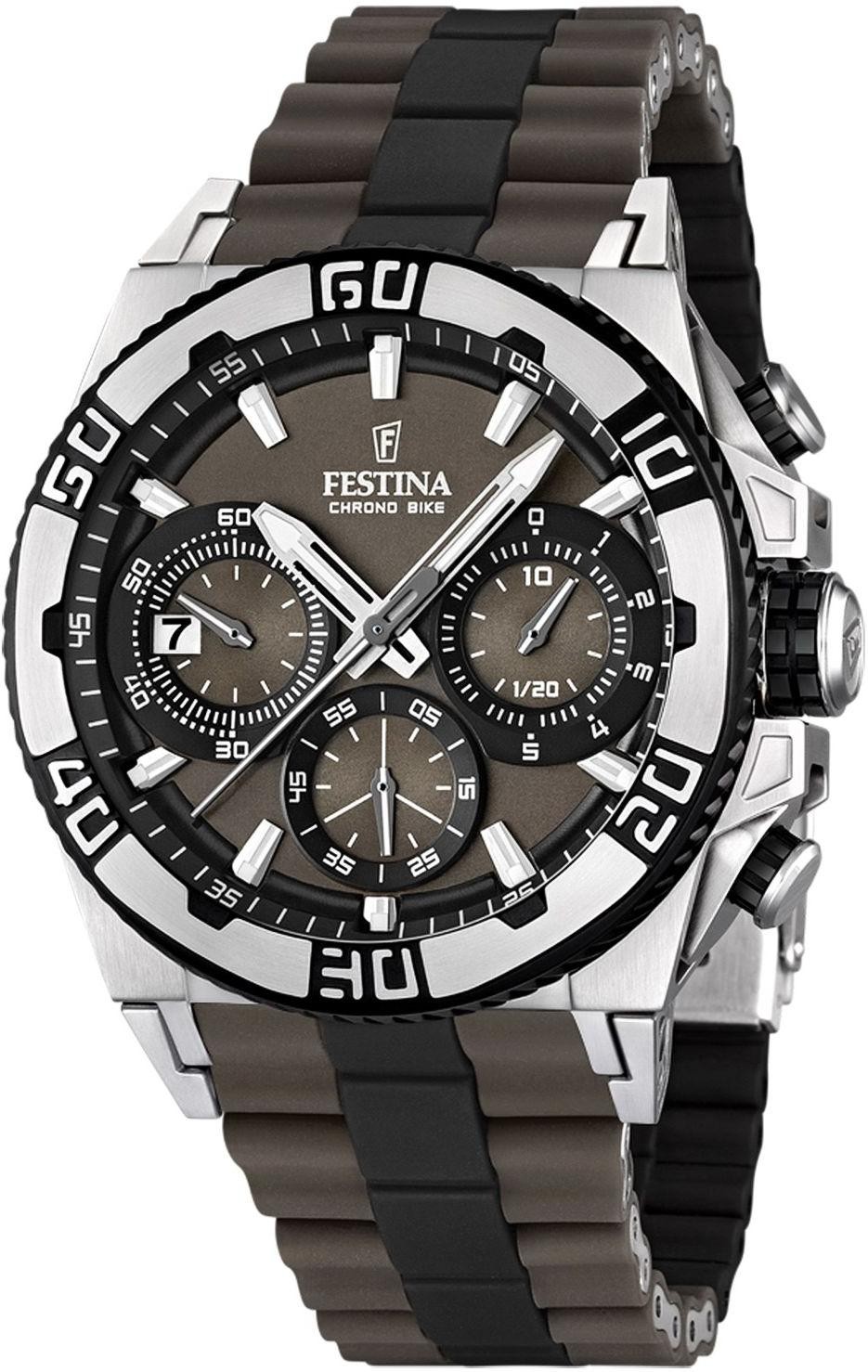 Festina Chrono Bike F16659/4 Sportliche Herrenuhr Silikonarmband
