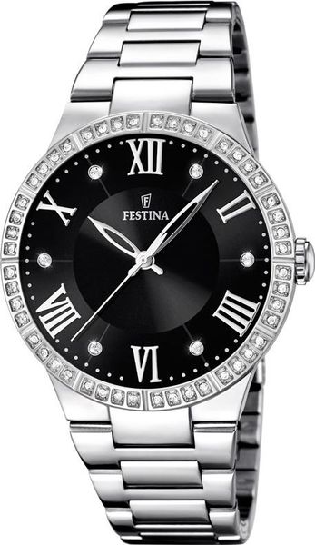 Festina Classic Ladies F16719/2 Montre Bracelet pour femmes Avec des cristaux