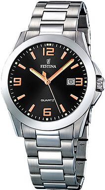 Festina Classic F16376/6 Legere Herrenuhr Sehr gut ablesbar