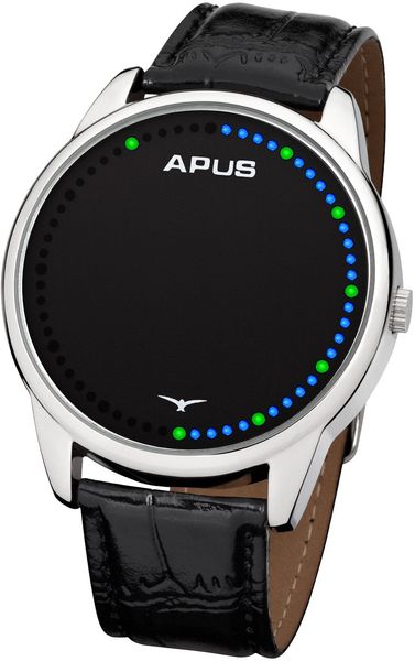 APUS Theta Silver Blue Green AS-THT-SBG Unisex digitaal horloge APUS Theta Silver Blue Green AS-THT-SBG Unisex digitaal horloge