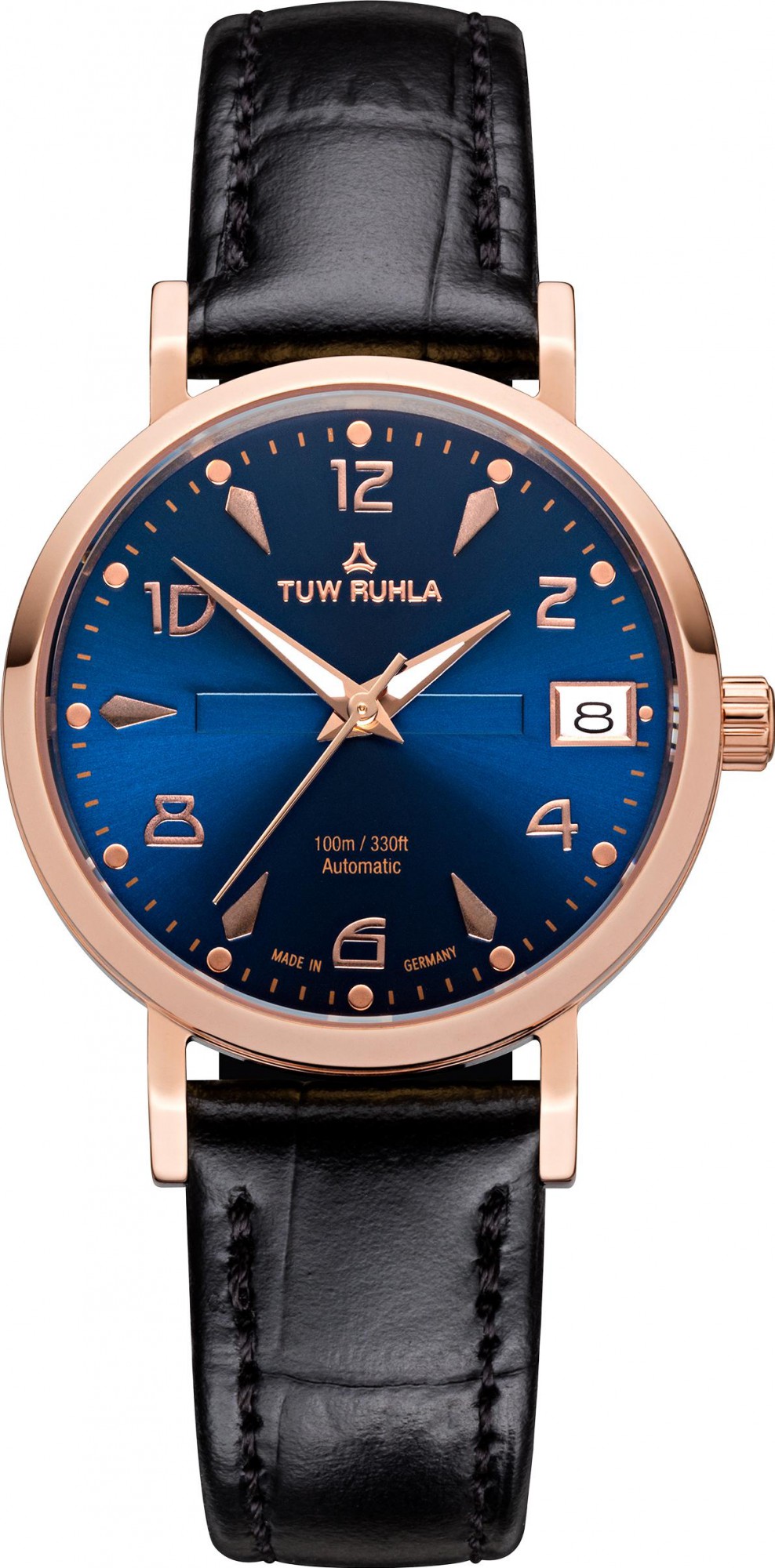 TUW Ruhla Thuringia Vintage 11132-054505 Damen Automatikuhr Klassisch schlicht