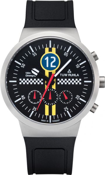 TUW Ruhla Rallye 60842-021702B Cronógrafo para hombres muy deportivo TUW Ruhla Rallye 60842-021702B Cronógrafo para hombres muy deportivo