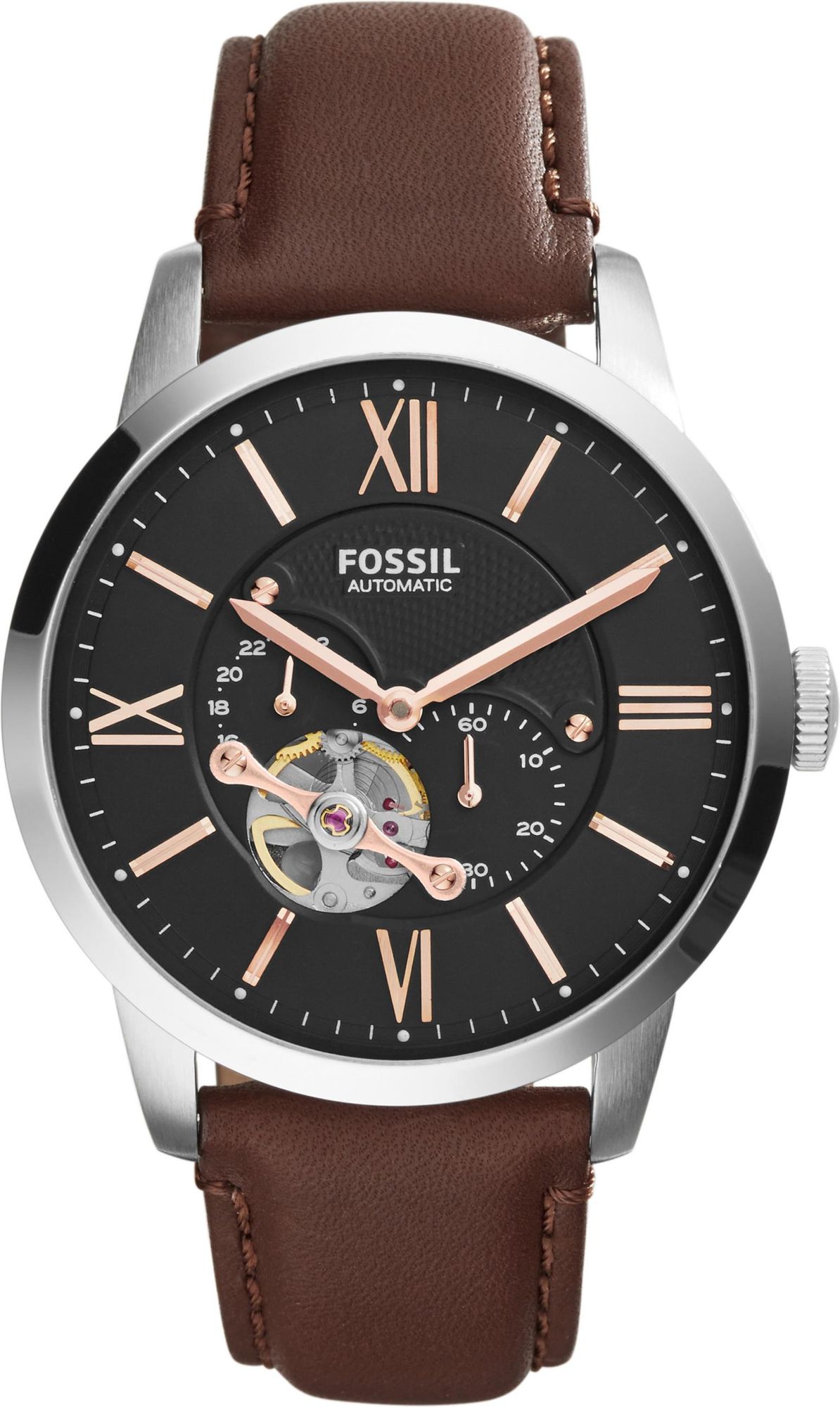 Fossil TOWNSMAN ME3061 Watch Open Balance Spring