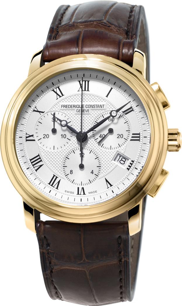 Frederique Constant Geneve CLASSICS CHRONO QUARTZ FC-292MC4P5 Elegante orologio da uomo Classico semplice