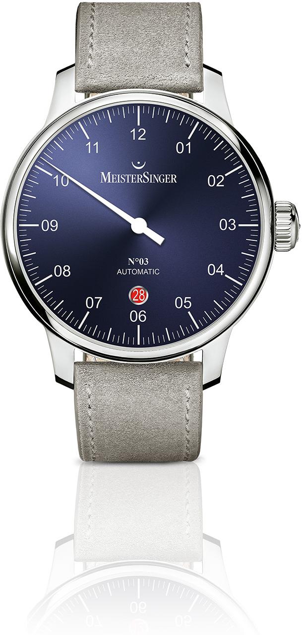 MeisterSinger N°03 AUTOMATIK DM908 Montre avec une seule aiguille Classique & Simple