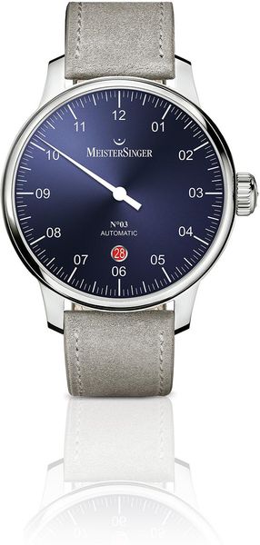 MeisterSinger N°03 AUTOMATIK DM908 Einzeigeruhr Klassisch schlicht MeisterSinger N°03 AUTOMATIK DM908 Einzeigeruhr Klassisch schlicht
