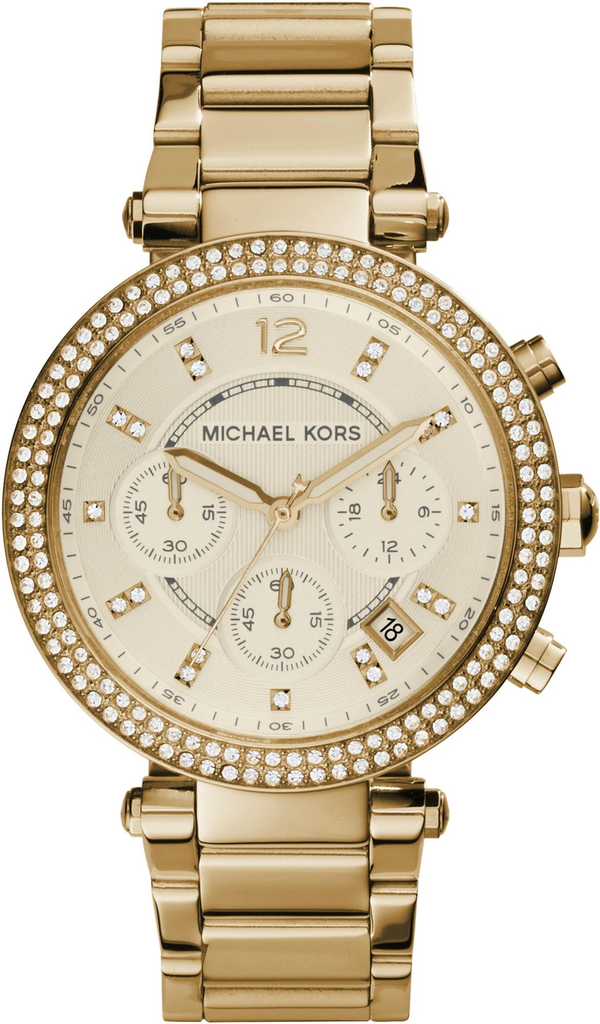 Michael Kors PARKER MK5354 Chronographe pour femmes Avec des Zircons