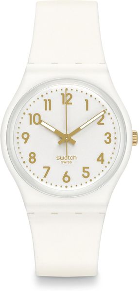 Swatch WHITE BISHOP S028W106-S14 Unisexuhr Design Highlight Swatch WHITE BISHOP S028W106-S14 Unisexuhr Design Highlight