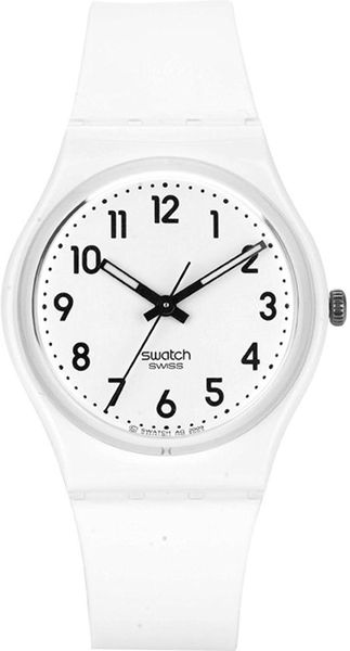 Swatch JUST WHITE SOFT SO28W107-S14 Unisexuhr Design Highlight Swatch JUST WHITE SOFT SO28W107-S14 Unisexuhr Design Highlight
