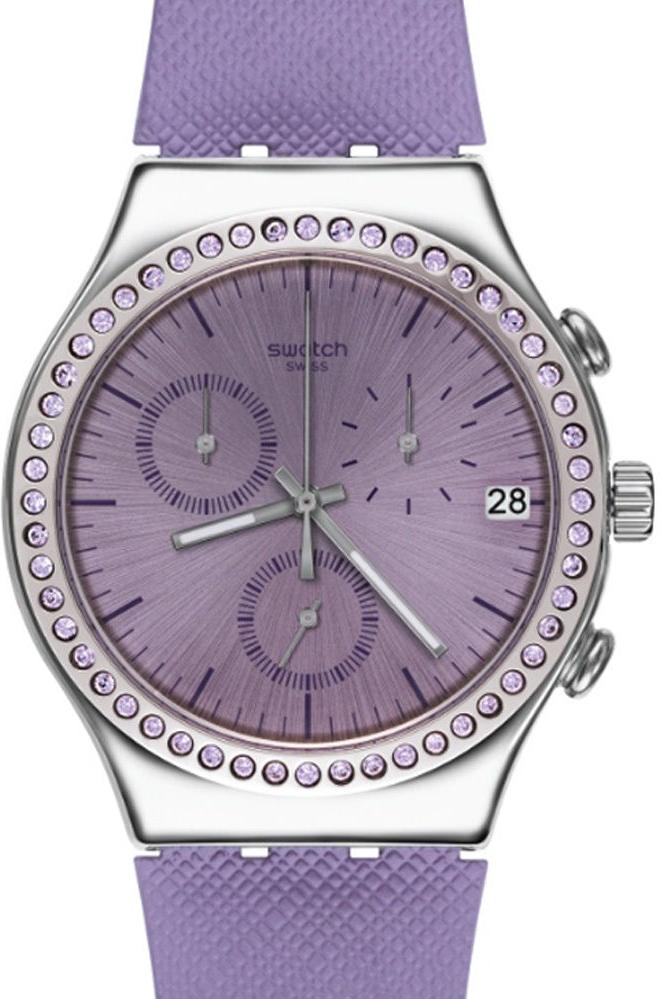 Swatch AUBE YCS593 Chronographe pour femmes Fabriqué en Suisse