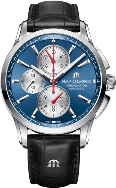 Maurice Lacroix Pontos PT6388-SS001-430-1 Herren Automatikchronograph Massives Gehäuse Maurice Lacroix Pontos PT6388-SS001-430-1 Herren Automatikchronograph Massives Gehäuse