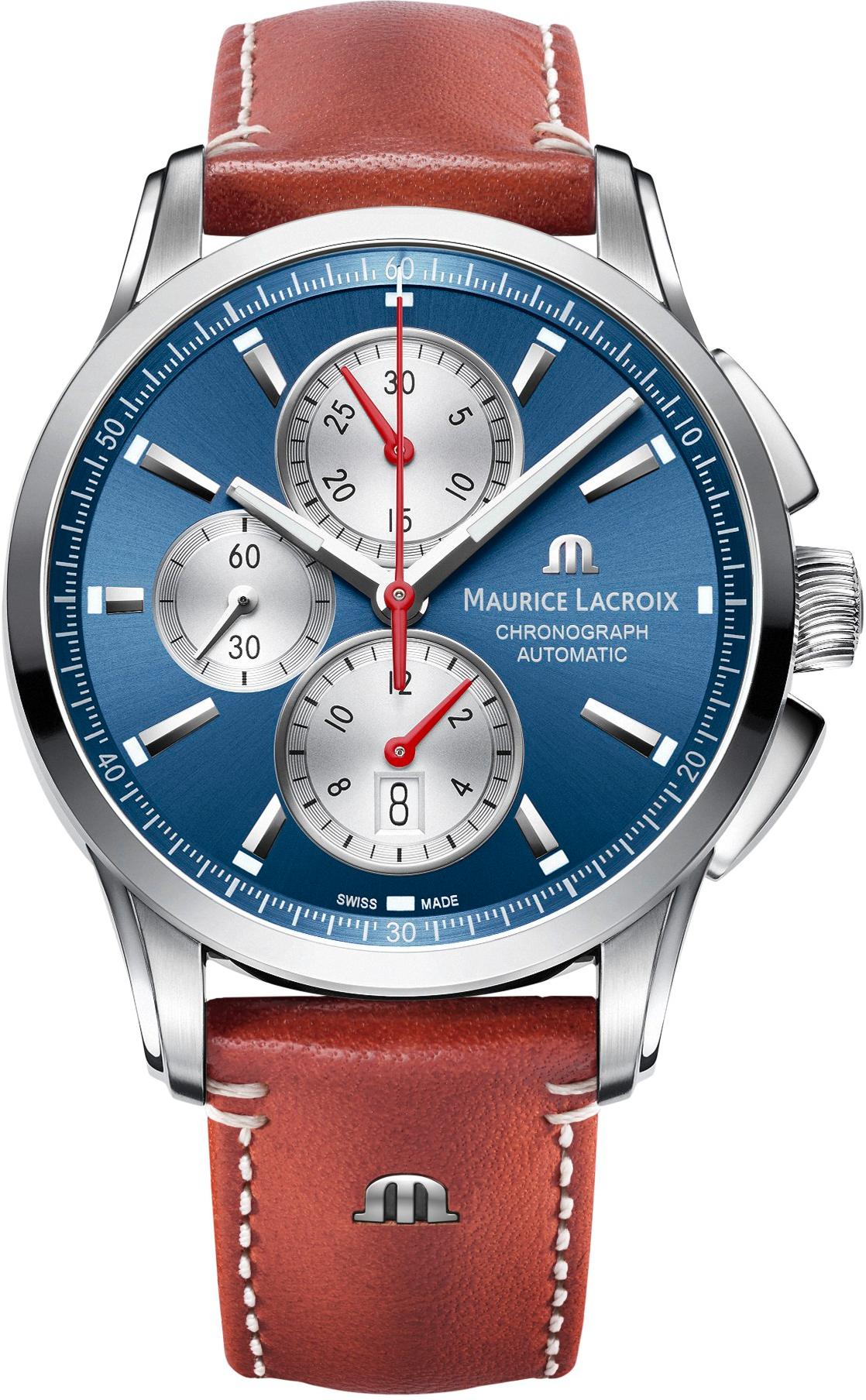 Maurice Lacroix Pontos PT6388-SS001-430-2 Cronografo automatico uomo Cassa solida