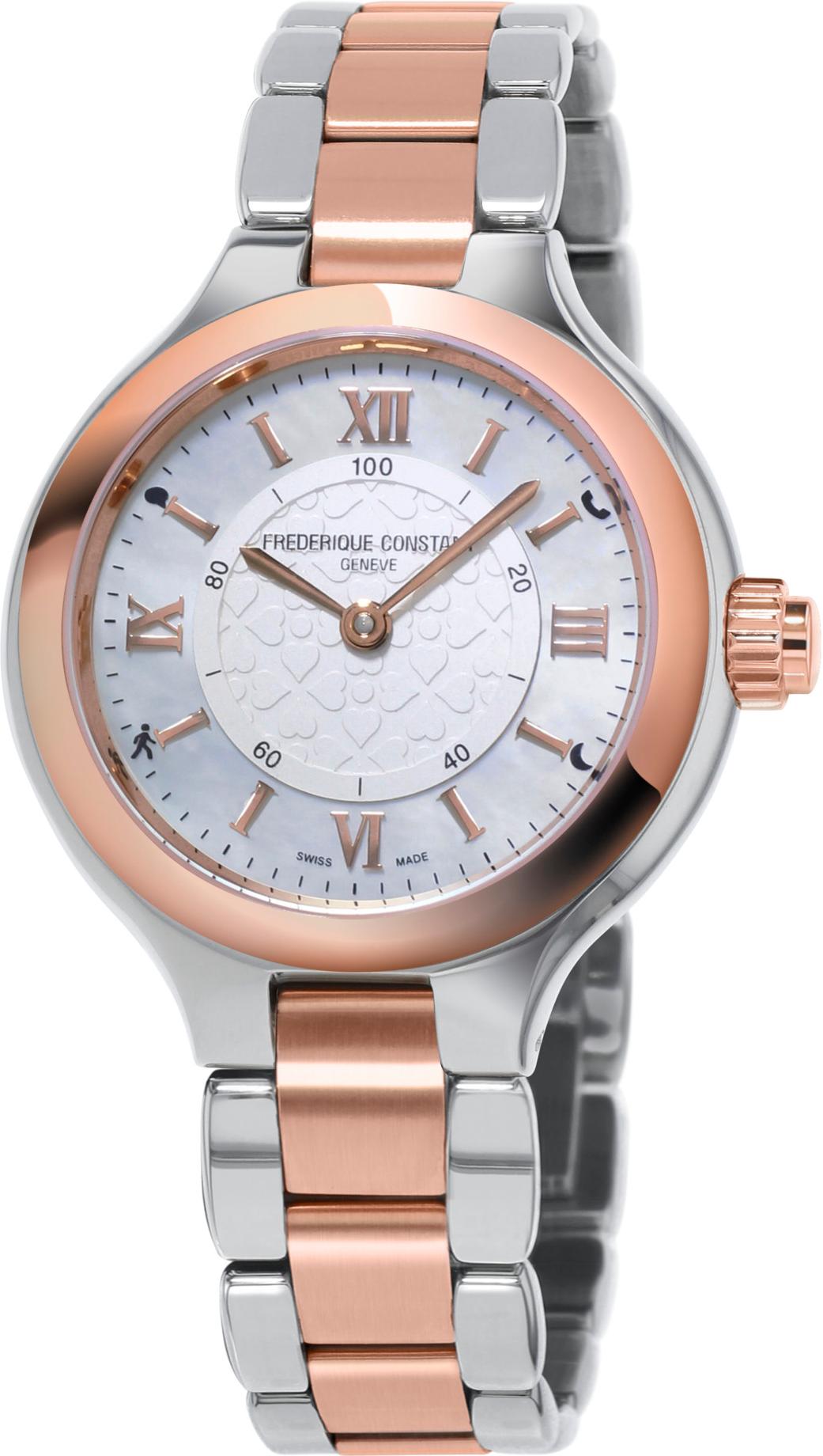 Frederique Constant Geneve Horological Smartwatch FC-281WH3ER2B montre connectée Classique & Simple