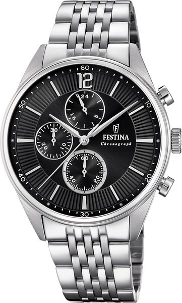 Festina Timeless Chronograph F20285/4 Cronógrafo para hombres muy deportivo Festina Timeless Chronograph F20285/4 Cronógrafo para hombres muy deportivo
