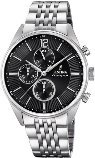 Festina Timeless Chronograph F20285/4 Cronógrafo para hombres muy deportivo Festina Timeless Chronograph F20285/4 Cronógrafo para hombres muy deportivo