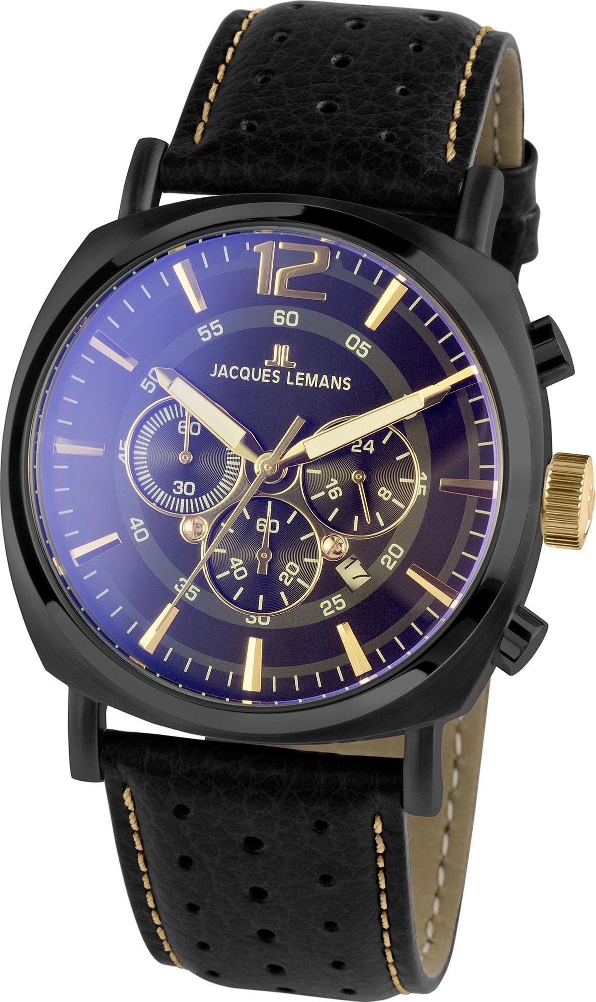 Jacques Lemans Lugano 1-1645O Herrenchronograph Design Highlight