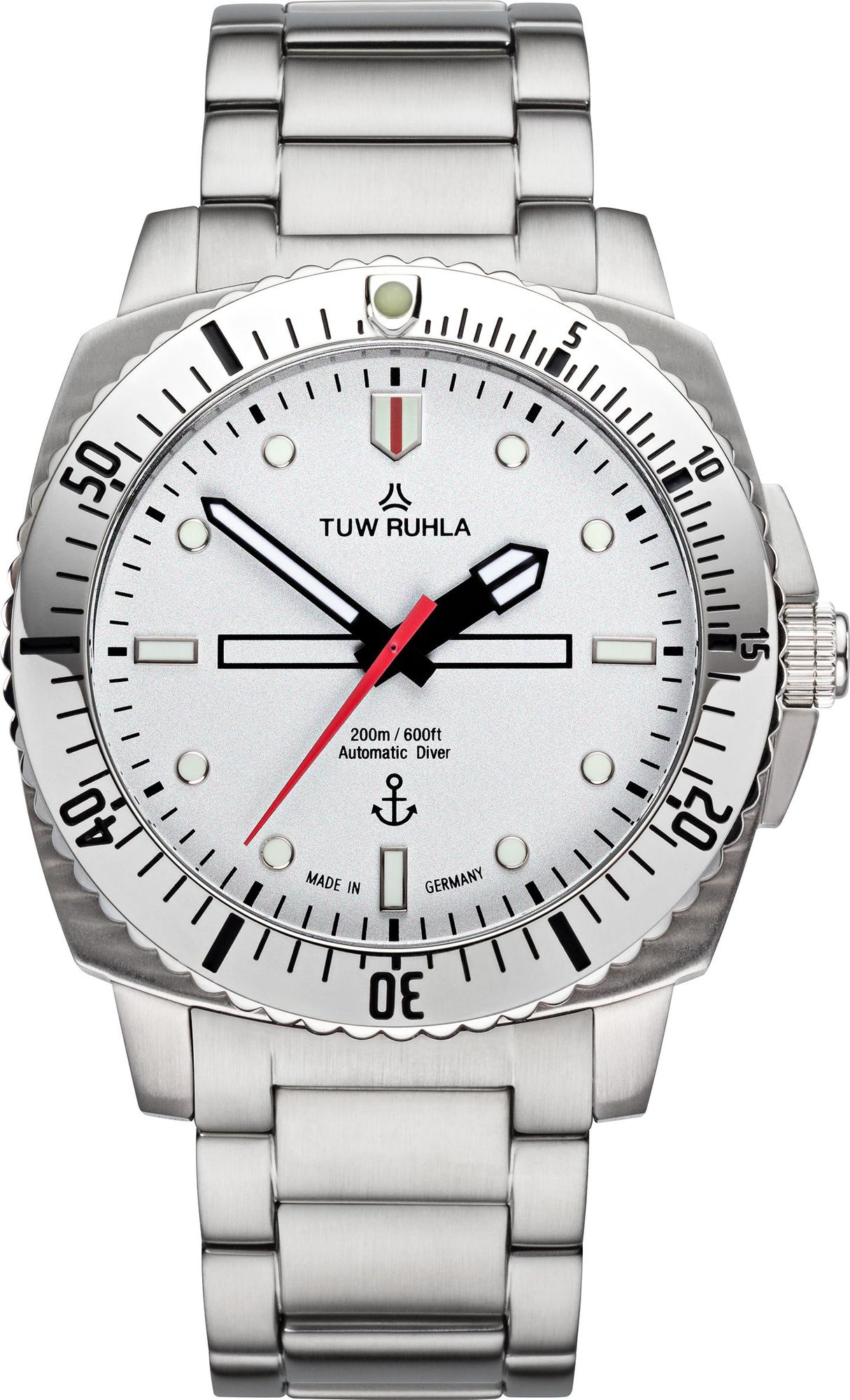 TUW Ruhla Kampftaucher 10443-011101-I Automatic Mens Watch 200m Water-Resistant