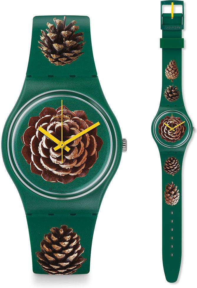 Swatch PINEZONE GG221 Damenarmbanduhr Design Highlight