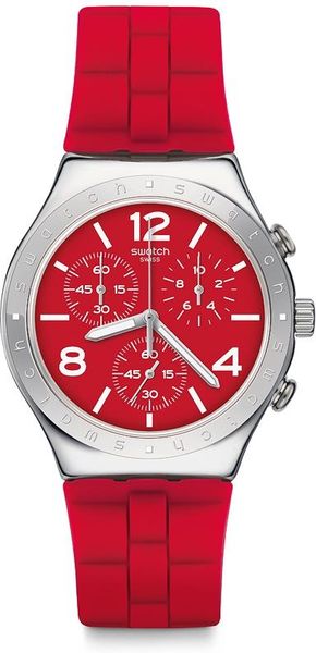 Swatch ROUGE DE BIENNE YCS117 Cronógrafo para hombres muy elegante Swatch ROUGE DE BIENNE YCS117 Cronógrafo para hombres muy elegante