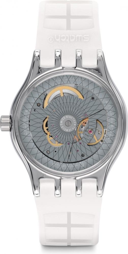 Swatch SISTEM SNOW YIS406 Damen Automatikuhr Mit Zirkonen